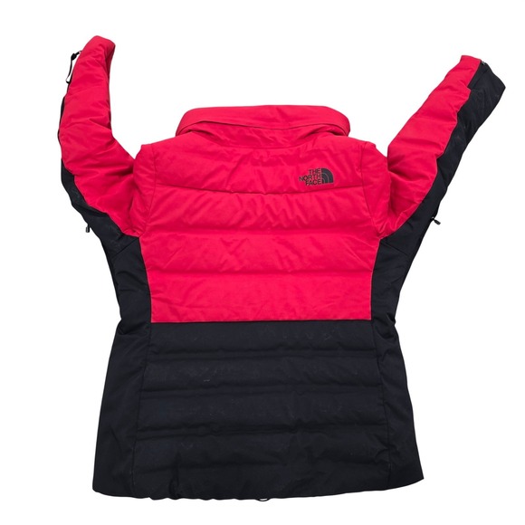 $500 The North Face Amry 700 Down Puffer Jacket Womens XL Red Black NF0A5G9K - Picture 9 of 15